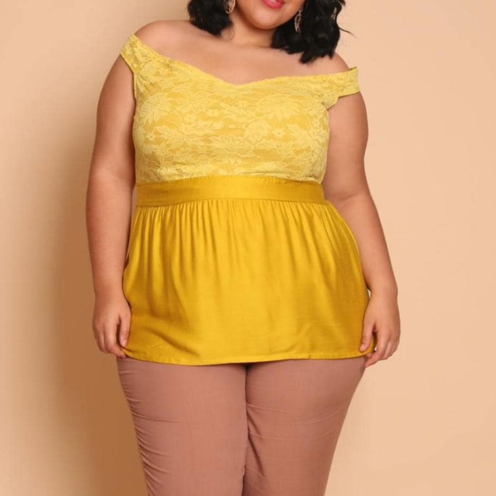 NEW!!  Women's Off-Shoulder Top, Plus Sizes